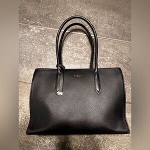 Radley London black leather shoulder bag tote. Excellent, immaculate condition